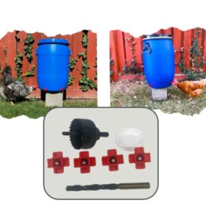 Revolutionary Chicken barrel waterer DIY kit